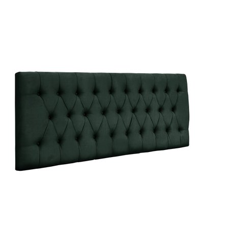 Cabeceira Painel Imperatriz 193 cm com Capitonê Suede Verde