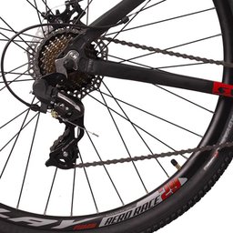 Bicicleta Aro 29 Quadro 19 Dropp SX Comp 24 Marchas Cambio Index Freio a Disco Mecânico Preto/Vermel - 6