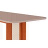 Mesa para Cozinha Valentina com Tampo Madeirado com Vidro 180x90cm Cinamomo Off White Cimol - 4