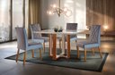 Ver imagem 1 de Sala de Jantar Completa com 4 cadeiras 1,20x0,90m - Style - Requinte Salas