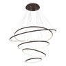 Lustre 5 Aneis 120cm Pendente Moderno Arcos para Pé Direito Duplo Linha Premium - 1