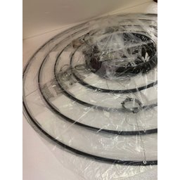 Lustre 5 Aneis 120cm Pendente Moderno Arcos para Pé Direito Duplo Linha Premium - 4