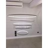 Lustre 5 Aneis 120cm Pendente Moderno Arcos para Pé Direito Duplo Linha Premium - 3