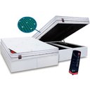Ver imagem 1 de Cama Box Baú Crc Queen +Colchão Molas Pocket c/Massagem Niponpedic Castor -