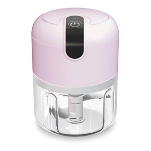 Processador Portátil de Alimentos Rosa 280ml Usb 3 Lâminas