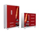 Ver imagem 6 de Conjunto Guarda Roupa e Cômoda Infantil Carro Mdf Resistente:vermelho
