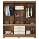 Ver imagem 5 de Guarda Roupa Casal 10 Portas com Espelho 83530el Amendola Off White Demobile