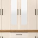 Ver imagem 7 de Guarda Roupa Casal 10 Portas com Espelho 83530el Amendola Off White Demobile