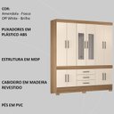Ver imagem 4 de Guarda Roupa Casal 10 Portas com Espelho 83530el Amendola Off White Demobile