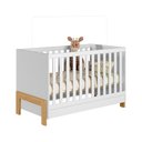 Ver imagem 3 de Kit Quarto de Bebê Fantasia com Berço Mini Cama Cômoda 3 Gavetas com Nicho e Colchão D18 130x70 Move