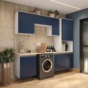 Ver imagem 1 de Lavanderia Modulada Kappesberg Celeste 6 Peças Branco/azul 250cm