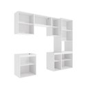 Ver imagem 3 de Lavanderia Modulada Kappesberg Celeste 6 Peças Branco/azul 250cm