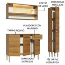 Ver imagem 5 de Armário de Cozinha Compacta 137cm Rustic Emilly Art Madesa 04