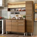 Ver imagem 1 de Armário de Cozinha Compacta 137cm Rustic Emilly Art Madesa 04