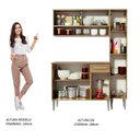 Ver imagem 6 de Armário de Cozinha Compacta 137cm Rustic Emilly Art Madesa 04