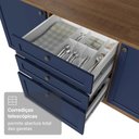 Ver imagem 7 de Balcão de Cozinha 60 cm 3 Gavetas (sem Tampo) Rustic/Azul Vik Madesa