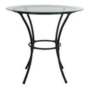 Ver imagem 1 de Mesa para Área Externa Redonda Happy Hour de Aço e Fibra Sintética e Vidro 80 cm Acesse Móveis