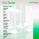 Ver imagem 5 de Mesa para Área Externa Redonda Happy Hour de Aço e Fibra Sintética e Vidro 80 cm Acesse Móveis