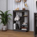 Ver imagem 6 de Aparador 72cm Multiuso 3 Prateleiras - Flex/Chumbo/Freijo