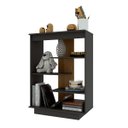 Ver imagem 2 de Aparador 72cm Multiuso 3 Prateleiras - Flex/Chumbo/Freijo
