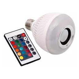 Lâmpada Musical Caixa Som 12w Bluetooth Luz Led Rgb - 3