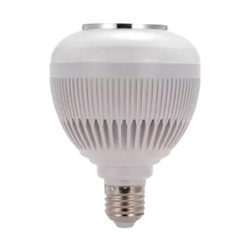 Lâmpada Musical Caixa Som 12W Bluetooth Luz LED RGB