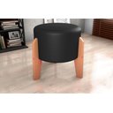 Ver imagem 2 de Puff Decorativo Descanso Luxo Orginal Premium Sintetico Preto Matrix