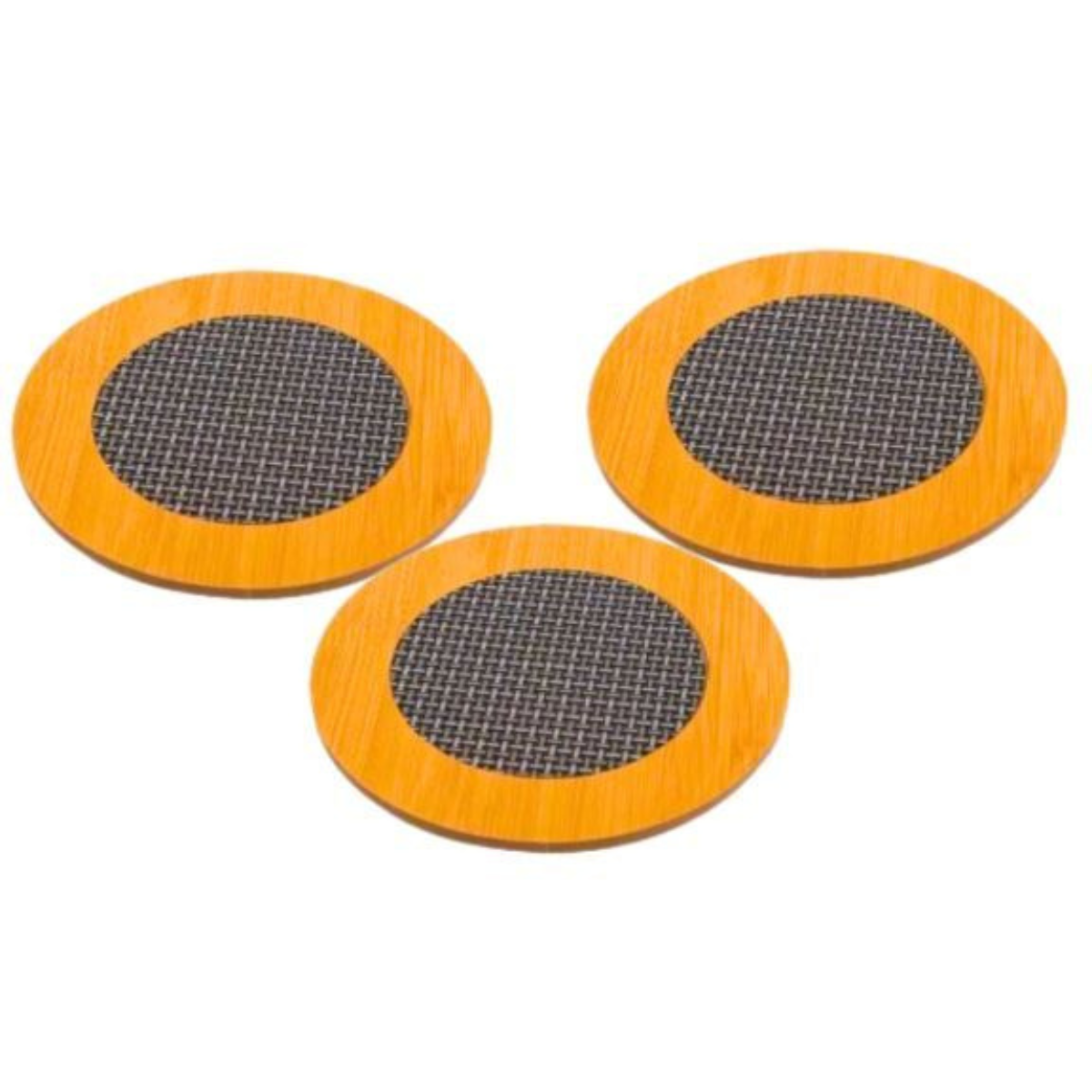 Descanso de Panela Estilo Bambu Interponte 16,5x16,5cm 5un Formato:redondo - 6