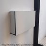 Escrivaninha Mesa Suspensa Dobrável 68cm - Branco/Preto - 5