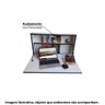 Escrivaninha Mesa Suspensa Dobrável 68cm - Branco/Preto - 2
