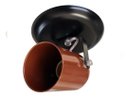 Ver imagem 1 de Spot Para 01 Lâmpada Preto com Cobre - Gira 360 Graus Ideal para Corredor, lavabo, quintal, banheiro