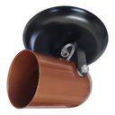Ver imagem 2 de Spot Para 01 Lâmpada Preto com Cobre - Gira 360 Graus Ideal para Corredor, lavabo, quintal, banheiro