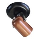 Ver imagem 3 de Spot Para 01 Lâmpada Preto com Cobre - Gira 360 Graus Ideal para Corredor, lavabo, quintal, banheiro