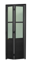 Ver imagem 1 de Porta Alumínio Camarão Lambril/Vidro D.L25 Preto 70 V.Boreal Brimak