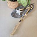 Ver mais imagens de Kit Decorativo Bandeja Folha Cinza + Colar de Mesa Estilo Praia
