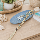 Ver imagem 4 de Kit Decorativo Bandeja Folha Cinza + Colar de Mesa Estilo Praia