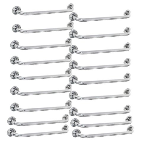 Barra Alça Apoio 50cm Kit 18 Uni Inox Idoso Pcd Cadeirante Banheiro Box Acessibilidade Segurança Sup