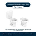 Ver imagem 4 de Tampa de Vaso Sanitário com Amortecedor Fiore Biscuit (Bege Claro) para bacia Incepa