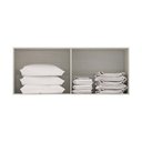 Ver imagem 3 de Maleiro Casal 4 Portas Plus 165 Cm Crema Com Kashmir