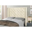 Ver imagem 2 de Cabeceira Cama Box Casal 140 Cm Vicenza Linho Pérola S04 - D'Rossi