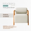 Ver mais imagens de Poltrona Chloe Decorativa Orgânica Bouclé Premium de Luxo para Sala Quarto Recepção Encosto Rolo