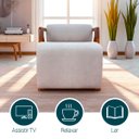 Ver imagem 5 de Poltrona Decorativa para Sala Moderna Chloe Bouclê Persa Premium Cores