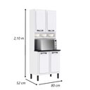 Ver imagem 3 de Paneleiro Itatiaia Forno New Premium 4 Portas com Nicho para Forno