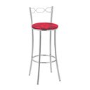Ver imagem 1 de Kit 2 Banquetas Cromadas Assento Espuma D15 Vermelho