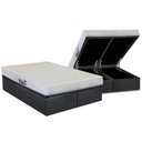 Ver imagem 1 de Cama Box Baú Queen: Colchão Espuma Herval D28 / AG65 Frontier + Base CRC Suede Gray(158x198)