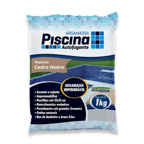 Rejunte Piscina Impermeável Cor Cedro Nobre 1kg