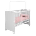Ver imagem 2 de Quarto Infantil Berço e Cômoda Certificado Inmetro Branco - Meu Soninho