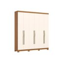 Ver imagem 2 de Guarda Roupa 6 Portas 2 Gavs Dominic Henn Cinamomo/Off