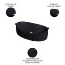 Ver imagem 3 de Cuba Pia para Banheiro Oval Canoa 46cm Tânia C08 Preto Granit - Mpozenato