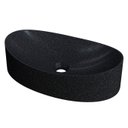 Ver imagem 1 de Cuba Pia para Banheiro Oval Canoa 46cm Tânia C08 Preto Granit - Mpozenato